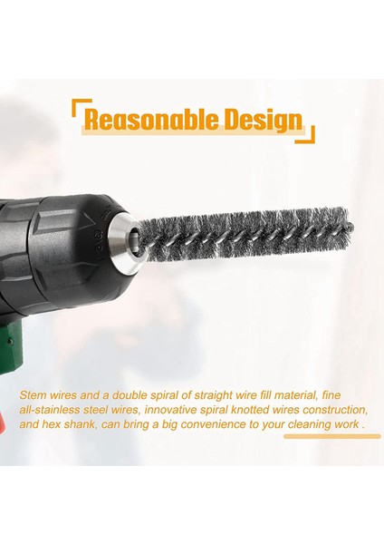 Xhhdqes 2x Paslanmaz Çelik Delik Fırçası Tel Fırça Matkap Temizleme Tel Fırça Paslanmaz Çelik Fırça Hex Shank Saplı (Yurt Dışından) modelleri