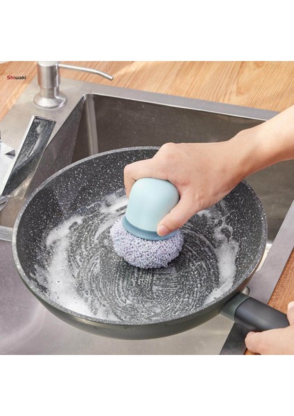 Ev Temizleme Topu Fırça Tavalar Bulaşık Tava Için Dayanıklı Bulaşık Fırçalama Fırçası (Yurt Dışından)