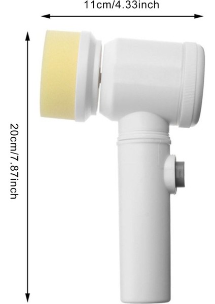 [ayak Izi] 5-In-1 El Küvet Fırçası Elektrikli Fırça Temizleyici Lavabo Elektrikli Temizlik Banyo Yıkama Fırçası Mutfak Temizleme Aracı USB (Yurt Dışından) modelleri