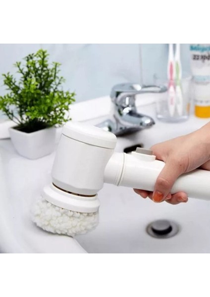 [ayak Izi] 5-In-1 El Küvet Fırçası Elektrikli Fırça Temizleyici Lavabo Elektrikli Temizlik Banyo Yıkama Fırçası Mutfak Temizleme Aracı USB (Yurt Dışından) indirimleri