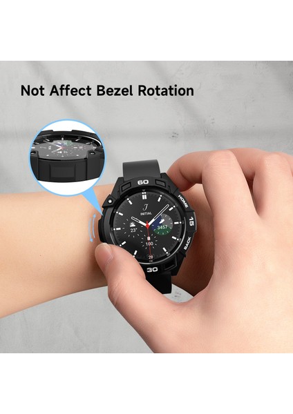 Yumuşak Koruyucu Kapak Samsung Galaxy Izle 4 Kılıf Tpu Kabuk Ekran Koruyucu Tampon Kılıfı Klasik 46MM Samsung Izle (Yurt Dışından)