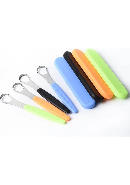 Pc Kullanışlı Dil Kazıyıcı Paslanmaz Çelik Oral Dil Temizleyici Ağız Fırçası Yeniden Kullanılabilir Taze Nefes Yapıcı (Yurt Dışından) fiyatları