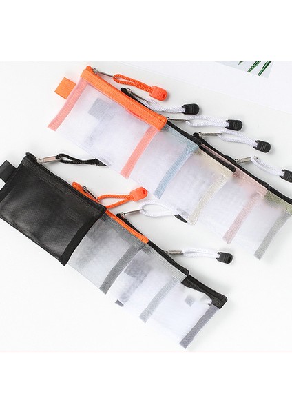 Mini Şeffaf Naylon Örgü Kart Çantası Kredi Kartı Organizatör Taşınabilir Bozuk Para Cüzdanı (Yurt Dışından) fiyatları