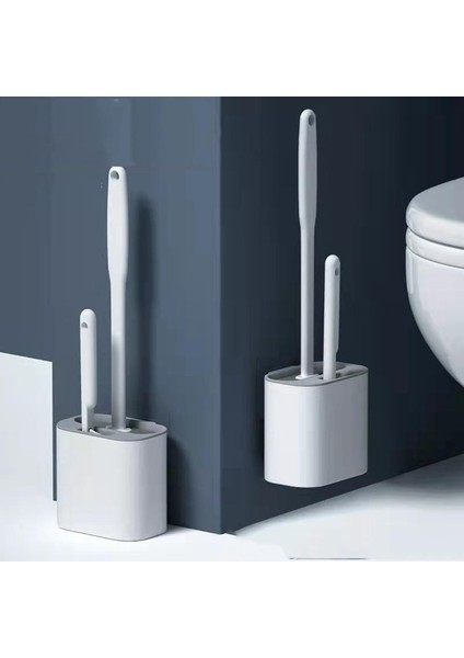 Tuvalet Fırçası Seti Duvar Asılı Tutucu ile Silikon Tpr Kıllar Fırçalar Zemin Temizleme Araçları Banyo Aksesuarları (Yurt Dışından) fiyatları