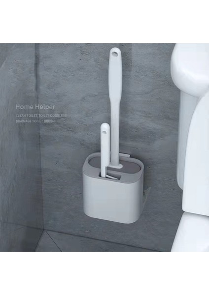 Tuvalet Fırçası Seti Duvar Asılı Tutucu ile Silikon Tpr Kıllar Fırçalar Zemin Temizleme Araçları Banyo Aksesuarları (Yurt Dışından) modelleri