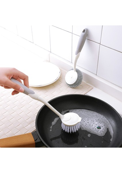 Uzun Saplı Mutfak Temizleme Fırçası Güçlü Temizleme Yeteneği Bulaşıklar Tavalar Mutfak Gereçleri Için Geniş Uygulama (Yurt Dışından) fiyatları