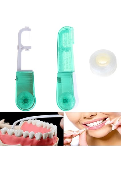 Taşınabilir Diş 30/50 Metre Diş Pensesinde Dahili Biriktirme Balmumu Yedek Tel Diş Ipi Kürdan Diş Arası Fırça Tel (Yurt Dışından) modelleri