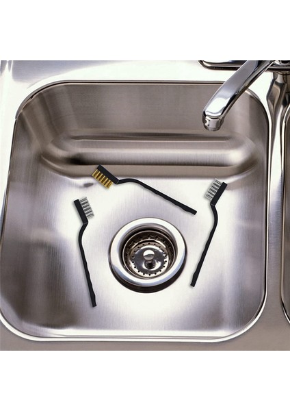 24 Adet Tel Fırça Çizik Fırçası (Paslanmaz Çelik + Pirinç) Kavisli Saplı Duvar Fırçası Tel Kıl Kaynak Cürufunu Temizlemek Için (Yurt Dışından) fiyatları