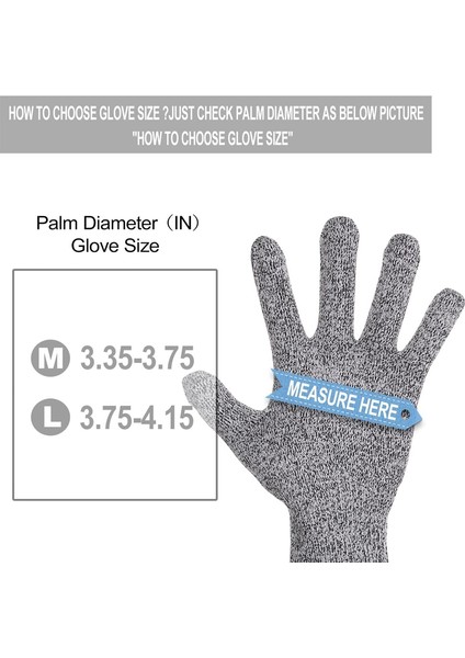 Çift Kesilmeye Dayanıklı Eldiven Gıda Sınıfı Seviye 5 El Koruması, Istiridye Sıkma Için Mutfak Kesim Eldivenleri (Orta) (Yurt Dışından) fırsatları