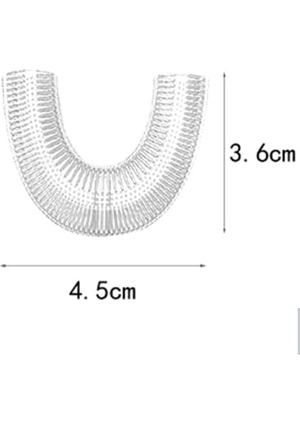 Elektrikli U Şekilli Diş Fırçası Yedek Kafa Diş Fırçası Silikon Kafaları Çocuklar Yetişkin Otomatik Diş Fırçası (Yurt Dışından)