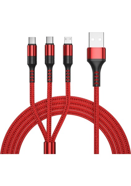 In 1 Hızlı Şarj Tipi C Kablo USB Mikro Kablo Samsung Huawei Xiaomi Poco Cep Telefonu Aksesuarları Şarj Cihazı USB Kabloları (Yurt Dışından)