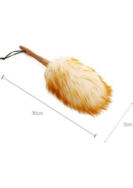 Flyeer 2020 Anti-Statik Yün Fırça Silgi Panjur Mutfak Klavye Toz Temizleme Aracı Araba Silgi Iç/dış Temizleyici Akıllı ve Yumuşak ve Kabarık Silgi 30CM (Yurt Dışından)