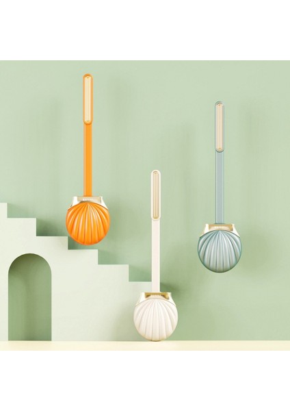 Tuvalet Fırçası Kabuk Şekli Ev Silikon Tuvalet Temizleme Fırçası Aracı Duvara Monte Uzun Saplı Ev Banyo (Yurt Dışından) modelleri