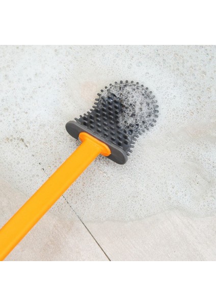 Tuvalet Fırçası Kabuk Şekli Ev Silikon Tuvalet Temizleme Fırçası Aracı Duvara Monte Uzun Saplı Ev Banyo (Yurt Dışından) indirimleri
