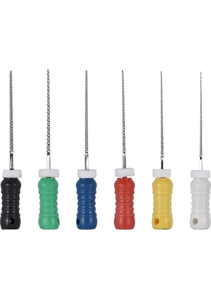 Azdent 6 Adet Diş K Dosyaları El Kullanımı 21MM Endodontik Kök Kanal Dosya Paslanmaz Çelik Laboratuvar Diş Hekimliği Enstrüman Araçları (Yurt Dışından) fiyatları