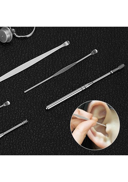 [sıcak] 6 Adet/takım Kulak Kiri Toplayıcı Paslanmaz Çelik Kulak Tıkacı Balmumu Sökücü Küret Kulak Temizleme Çubuğu Temizleyici Kulak Temizleyici Kaşık Bakımı Kulak Temizleme Aracı (Yurt Dışından) fiyatları