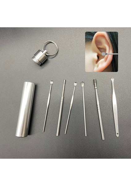 [sıcak] 6 Adet/takım Kulak Kiri Toplayıcı Paslanmaz Çelik Kulak Tıkacı Balmumu Sökücü Küret Kulak Temizleme Çubuğu Temizleyici Kulak Temizleyici Kaşık Bakımı Kulak Temizleme Aracı (Yurt Dışından) modelleri