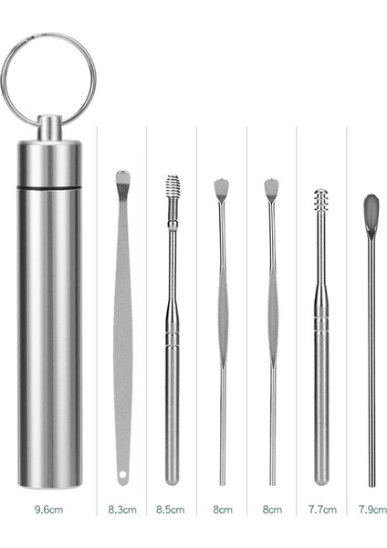[sıcak] 6 Adet/takım Kulak Kiri Toplayıcı Paslanmaz Çelik Kulak Tıkacı Balmumu Sökücü Küret Kulak Temizleme Çubuğu Temizleyici Kulak Temizleyici Kaşık Bakımı Kulak Temizleme Aracı (Yurt Dışından) indirimleri