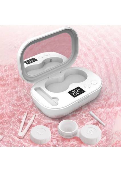 Ultrasonik Temizleyici-1 * Temizleme Makinesi 1 * USB Kablosu-Beyaz (Yurt Dışından) fırsatları