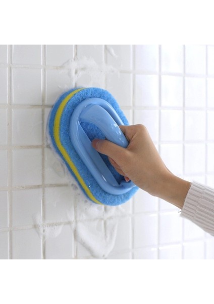 Mutfak Alet Banyo Tuvalet Cam Duvar Temizleme Banyo Fırçası Plastik Saplı Dokumasız Kumaş Temiz Fırçalar Bulaşık Yıkama Fırçası (Yurt Dışından)