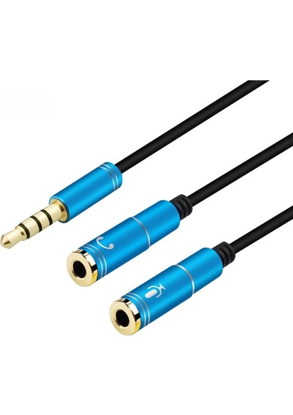 2021 Esnek 3.5mm Ses Kablosu Kulaklık Aux Y Splitter Adaptör Ses Kablosu 1 Erkek 2 Kadın Mikrofon Kablosu Mikrofon Mikser (Yurt Dışından)