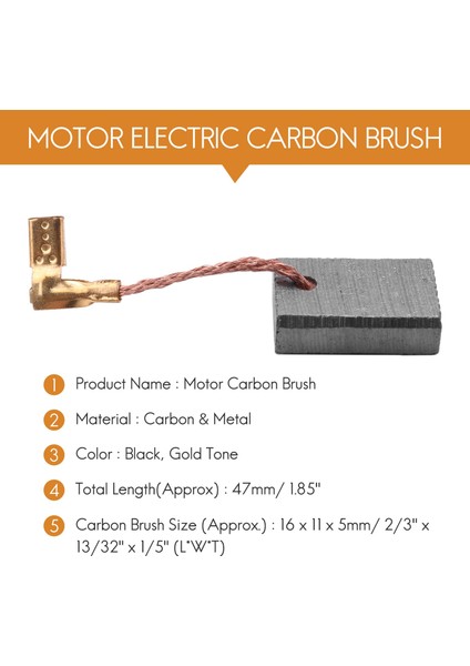 Makita 9553NB Için 2 Adet 16MM x 11MM x 5mm Motor Elektrikli Karbon Fırçalar (Yurt Dışından) indirimleri