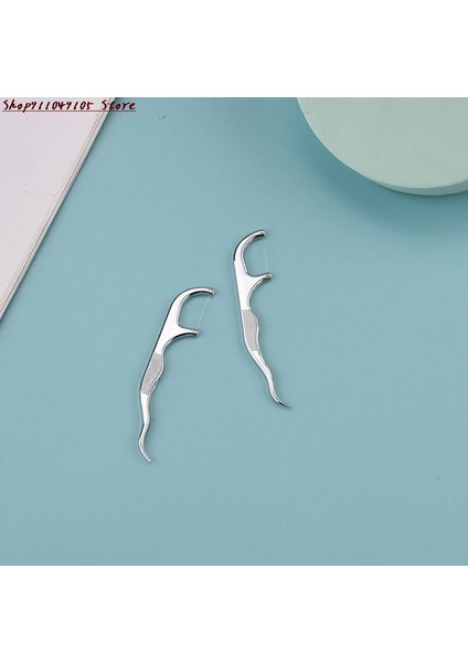 1 Takım Paslanmaz Çelik Kürdan Kutusu ile Diş Ipi Yeniden Kullanılabilir Diş Ipi Tutucu (Yurt Dışından) modelleri