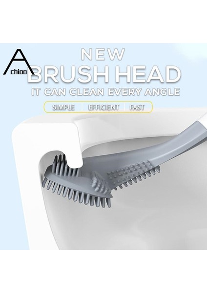 360° Çıkmaz Tuvalet Temizleme Fırçası Wc Golf Silikon Uzun Saplı Duvara Monte Banyo Köşe Temizleme Fırçaları (Yurt Dışından) modelleri