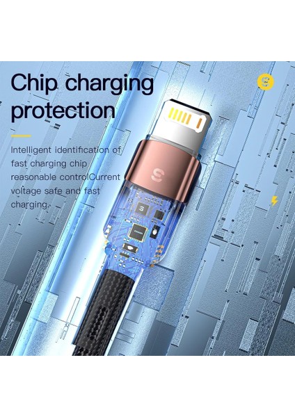 Essager USB Kablosu iPhone 14 13 12 11 Pro Xs Max x Xr 8 7 6 Hızlı Şarj Veri Hattı Şarj Cihazı iPad Cep Telefonu Tel Kablosu (Yurt Dışından)