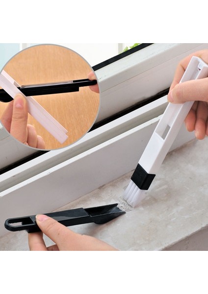 [sıcak] 2 Adet Çok Fonksiyonlu Bilgisayar Pencere Temizleme Fırçası Pencere Oluk Klavye Temizleyici Nook Cranny Toz Kürek Pencere Parça Temizleyici (Yurt Dışından) fırsatları