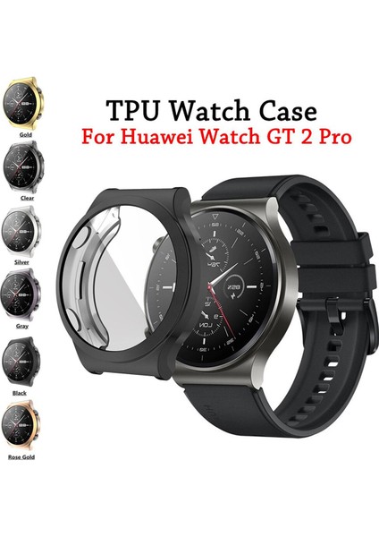 Huawei Watch Gt 2 Pro Için Yeni Moda Tpu Kılıf Yumuşak Kaplama All-Around Ekran Koruyucu Kapak Tampon Kılıfları (Yurt Dışından)