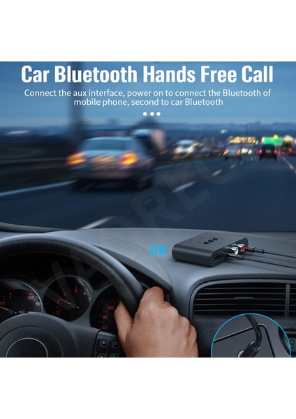 Bluetooth 5.0 Ses Alıcısı Nfc U Disk Rca 3.5mm Aux USB Stereo Müzik Kablosuz Adaptör Araç Kiti Hoparlör Amplifikatör Için Mic ile (Yurt Dışından)