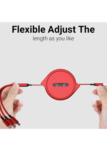 In 1 Hızlı Şarj Kablosu Veri Kablosu Mikro Tip C USB Şarj Aleti Kablosu Tel iPhone 12 13 Pro Max Xiaomi Samsung Veri Kablosu (Yurt Dışından)