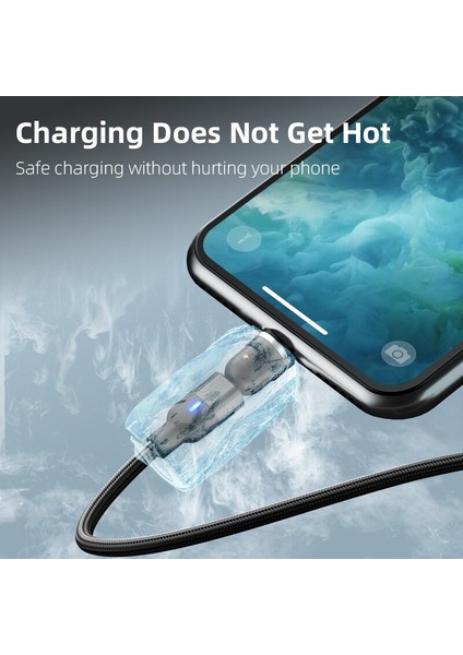 Szyupxın Manyetik USB Kablosu 3 In 1 Mikro USB Şarj Cihazı 3 M LED Mıknatıs Kablosu C Tipi Kablo IPHONE11 Xs Xiaomi Samsung Telefon Kablosu (Yurt Dışından)