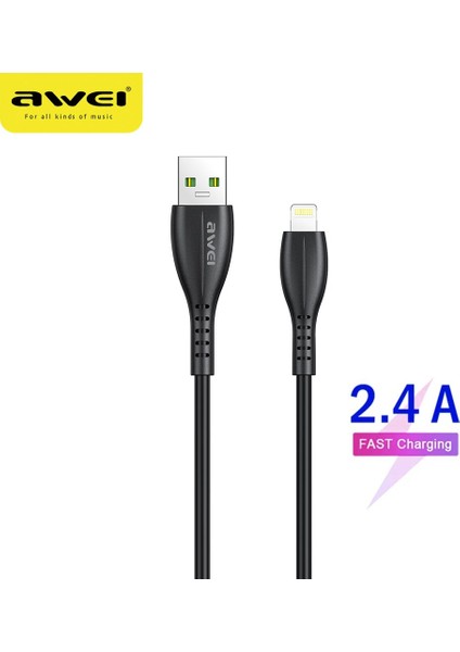 Aweı USB Kablosu Yıldırım Tipi C Mikro Hızlı Şarj Veri Iletim Kablosu iPhone 13 12 Pro Max Xiaomi Huawei USB Şarj Hattı (Yurt Dışından)