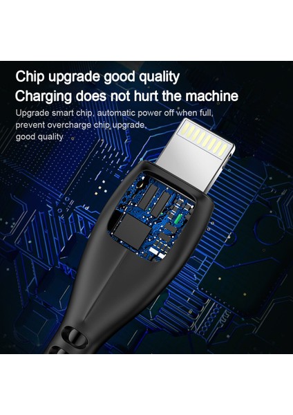 Aweı USB Kablosu Yıldırım Tipi C Mikro Hızlı Şarj Veri Iletim Kablosu iPhone 13 12 Pro Max Xiaomi Huawei USB Şarj Hattı (Yurt Dışından)