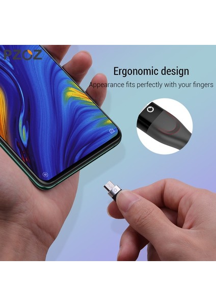 Pzoz Mikro USB Kablosu Hızlı Şarj Veri Kablosu 2m 3m Samsung S7 Xiaomi Redmi Not 5 Pro Android Cep Telefonu Mikro USB Şarj Cihazı (Yurt Dışından)