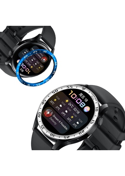 Huawei Watch 3 Için Çerçeve Halkası Şekillendirici Çerçeve Kılıf Bilezik Paslanmaz Çelik Kapak Çizilmez Koruma Halkası Huawei Watch3 Için (Yurt Dışından)