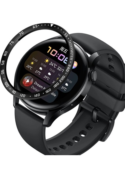 Huawei Watch 3 Için Çerçeve Halkası Şekillendirici Çerçeve Kılıf Bilezik Paslanmaz Çelik Kapak Çizilmez Koruma Halkası Huawei Watch3 Için (Yurt Dışından)