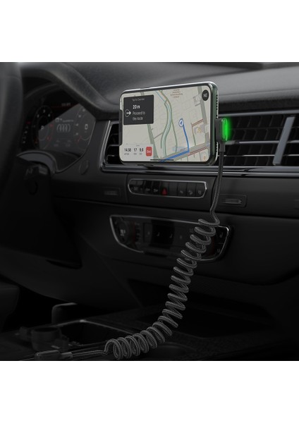 Mcdodo USB Yıldırım Kablosu Geri Çekilebilir Araba Bahar 3A Hızlı Şarj Kablosu Iphone 11PRO Max x Xs Xr Hızlı Şarj Veri Kablosu (Yurt Dışından)