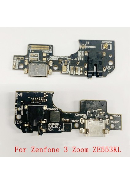 USB Şarj Portu Konnektörü Flex Kablo Asus Zenfone 4 Max Için ZC520KL Zenfone 3 Max ZC553KL Zenfone 3 Zoom ZE553KL (Yurt Dışından)