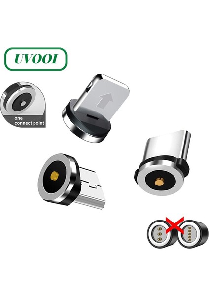 Adet 360°DÖNEN Manyetik Fiş Manyetik Kablo Adaptör Konnektörü iPhone Xiaomi Samsung Için Konnektör Cep Telefonu Toz Fişleri (Yurt Dışından)