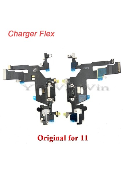 USB Şarj Şarj Portu Flex Kablo iPhone 11 11PRO Max Dock Bağlantısı Mikrofon Ic Şerit Değiştirme (Yurt Dışından)