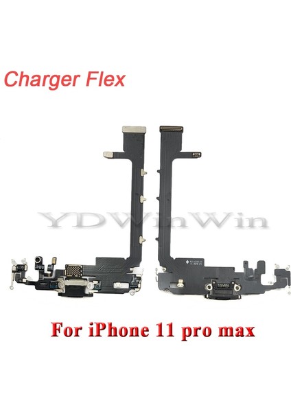 USB Şarj Şarj Portu Flex Kablo iPhone 11 11PRO Max Dock Bağlantısı Mikrofon Ic Şerit Değiştirme (Yurt Dışından)
