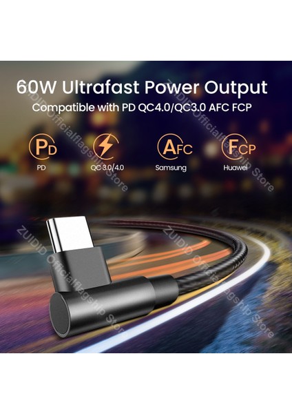 60 W USB C - USB Tip C Kablo Pd 3A Hızlı Şarj Telefon Şarj Kablosu Huawei Samsung S21 Xiaomi Poco 3 Macbook iPad Pro 2/3 M (Yurt Dışından)
