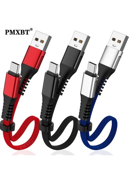30 cm Kısa Kablo Hızlı Şarj Veri Senkronizasyon Kablosu USB C Tipi Tel Huawei Mate P40 Xiaomi 11 Cep Telefonu USB Mikro Şarj Kablosu (Yurt Dışından)