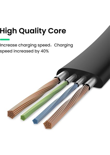 30 cm Kısa Kablo Hızlı Şarj Veri Senkronizasyon Kablosu USB C Tipi Tel Huawei Mate P40 Xiaomi 11 Cep Telefonu USB Mikro Şarj Kablosu (Yurt Dışından)