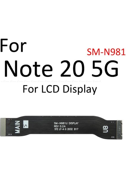 Ana Kart Anakart Bağlantısı LCD Flex Kablo Samsung Galaxy Note 10 Lite Artı 20 4g 5g (Yurt Dışından)