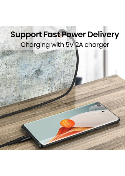 Tip C Mikro USB Kablosu Hızlı Şarj USB Tip-C Adaptörü Samsung Huawei MacBook Pro Otg Cep Telefonu Mikro USB Kablosu (Yurt Dışından)