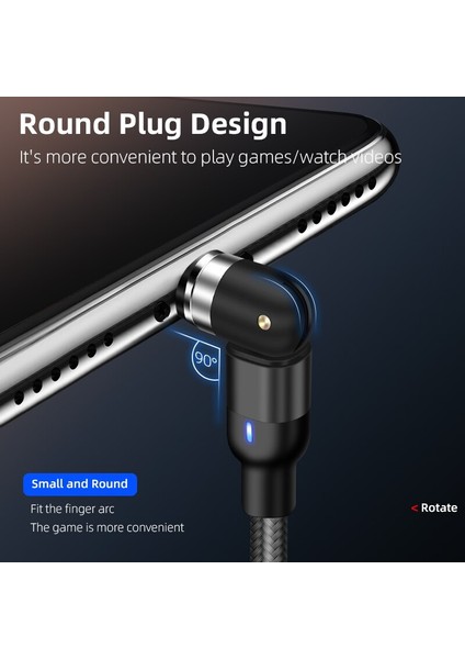 Aufu Manyetik USB Tip C Mikro Kablo Hızlı Şarj Mıknatıslı Telefon Şarj Cihazı iPhone 12 11 Pro x Samsung Huawei Xiaomi Kablosu Tel (Yurt Dışından)